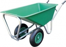 Hand BIG-TWO PROF Carriola telaio galvanizzato vasca ppl lt 130 ruota mm 390�90