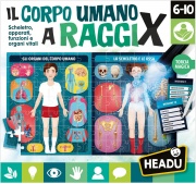 Headu IT21543 Il Corpo Umano a Raggi X Gioco Creativo per Bambini da 6+ Anni