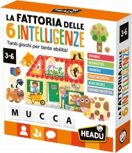 Headu IT29549 Giochi Della Fattoria con 6 Intelligenze Prime Attivit� 3+ Anni
