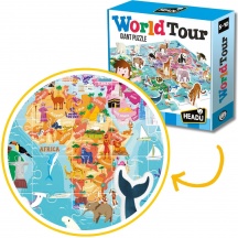 Headu MU26258 World Tour Giant Puzzle 3D 108 Pezzi per Bambini da 5+ Anni