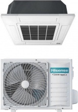 Hisense ACT35UR4RCC8 + AUW35U4RS8 + PE-QEA-LD Climatizzatore a Cassetta 12000 Btu +Comando Wireless ACT35UR4RCC8 Turbo