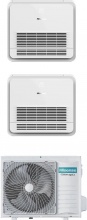 Hisense AKT26UR4RK8 + AKT52UR4RK8 + 3AMW52U4RJC Climatizzatore Console Dual Split 9+18 btu A++A+ con 3AMW52U4RJC Turbo