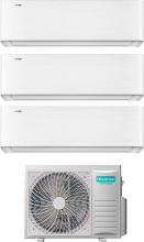 Hisense QH25+QH25+QH50+3AMW72U4RJC Climatizzatore Trial Split Inverter 9+9+18 WiFi 3AMW72U4RJC Energy Pro X