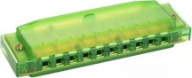 Hohner M110G Armonica Harp Do colore Verde  TRANSLUCENT