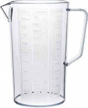 Cosmoplast 422 Caraffa Graduata Per Solidi e Liquidi � cm 12x19 h 1.5 lt Florida