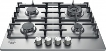 Hotpoint Ariston PPH 60G DFIX Piano Cottura 4 Fuochi a Gas Larghezza 59 cm Inox