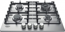 Hotpoint Ariston PPH 60G DFIX Piano Cottura 4 Fuochi a Gas Larghezza 59 cm Inox