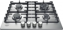 Hotpoint Ariston PPH 60G DIX Piano Cottura 4 Fuochi a Gas 60 cm Incasso Inox