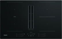 Hotpoint Ariston TVH80FB01 Piano Cottura 4 Fuochi Induzione con Cappa 82 cm Nero