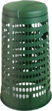 I.C.S. 3886V Secchio bidone portasacchi con coperchio in PVC 38x86 cm