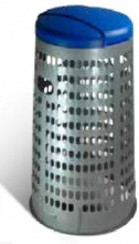 I.C.S. ICS452038 Trespolo Portasacco cm 38x80h Grigio Coperchio Blu