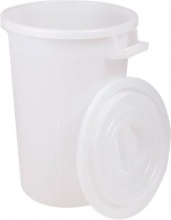 I.C.S. P480100B Pattumiera Bidone Spazzatura Capacit� 100 litri NO COPERCHIO Bianco
