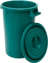 I.C.S. P480100V Pattumiera Bidone Spazzatura Capacit� 100 litri NO COPERCHIO Verde