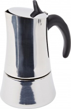 ILSA 00880040ICC Caffettiera Induzione 4 tazze Moka Acciaio Inox 1810  Elly