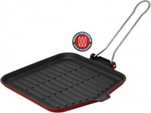 ILSA 0200I240GBS Dietella Bistecchiera in Ghisa Smaltata 24x24 cm per Induzione