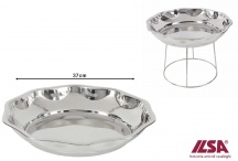 ILSA 13850370 Vassoio Frutti di Mare cm 37 Acciaio Inox