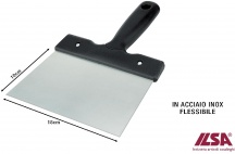 ILSA 21270000 Raschietto Rettangolare Flessib. cm 10x18 Cioccolato Tuttixuno