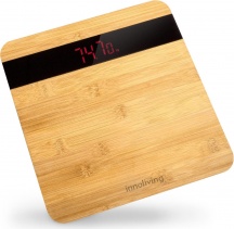 INNOLIVING INN-151 Bilancia Pesapersone Digitale Max 180 Kg in Bamboo