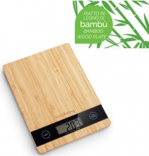INNOLIVING INN-136 Bilancia da Cucina Elettronica in Bamb� Rettangolare Max 5 Kg