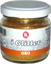 I.N.R. 8.810.0001-50 Glitter Polvere gr 50 Colore Oro Pezzi 6