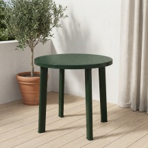 IPAE PROGARDEN 47600 Tavolo da Giardino Rotondo Resina 90x72 cm Verde