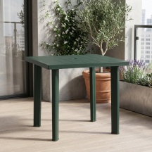 IPAE PROGARDEN 47860 Tavolo da Giardino Rettangolare Resina 80x75x72 cm Verde Fiocco