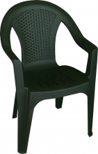 IPAE PROGARDEN ISCHIA-VERDE Sedia per Esterni Impilabile Polipropilene 54x56x81 Verde Ischia