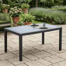 IPAE PROGARDEN PS360 Tavolo da Giardino Allungabile 150-220x90x72 cm Antracite Queen