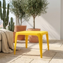 IPAE PROGARDEN 50940 Tavolo da Giardino Rettangolare Plastica 55x50x44 cm Giallo Baby