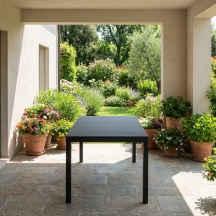 IPAE PROGARDEN PALAU_ANT Tavolo da Giardino Rettangolare 150x90x72 cm Antracite Palau
