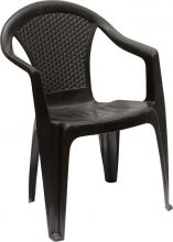 IPAE PROGARDEN KORA-ANTRAC. Sedia per Esterni Impilabile 55x54x82 cm Antracite Kora