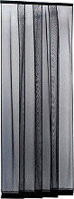 IRS ZM00814025018 Zanzariera porta finestra Lamelle cm. 140x250 colore Nero