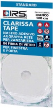 IRS ZM10100050016 Nastro Adesivo per Zanzariere Aggrappa rete 5 Mt Bianco