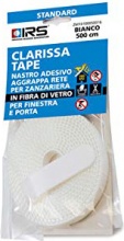 IRS ZM10100050018 Nastro Adesivo per Zanzariere Aggrappa rete 5 Mt Nero