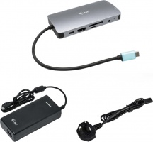I-Tec C31NANOVGA112W USB-C Metal Nano Dock HdmiVga con Lan + Charger 112W