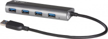 I-Tec U3HUB448 Hub USB 3.2 Gen 1 Type-A 5000 Mbits Grigio