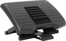 Icon Space 200BKS504 Poggiapiedi per Scrivania Ergonomico con Rulli Massaggianti