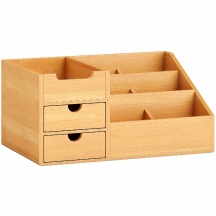 Icon Space L514462 Organizer da Scrivania con 2 Cassetti e 7 Scomparti 33x20.5x15.5 cm