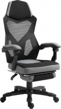 Icon Space R476GY Sedia da Ufficio Ergonomica con Poggiapiedi Altezza Regolabile Grigio