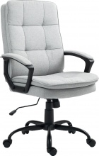 Icon Space U7260GY Sedia da Ufficio con Ruote e Braccioli Grigio