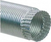 Idro Bric 0065NA Tubo corrugato estensibile per fumi scarico � 120 mm Argento
