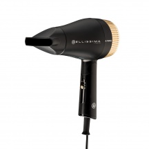 Bellissima Imetec 11873 Phon Asciugacapelli da Viaggio B-Travel 1400W Nero e Oro