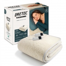 Imetec 26204 Scaldasonno Matrimoniale Elettrico Adapto Plus 100% Lana e Merino 160x150