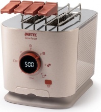 Imetec 7504 Tostapane 2 Fette XL 7 Livelli Doratura 600W Sabbia Grantoast