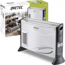 Imetec TH1-100 Stufa Elettrica Potenza termica 2000W Termostato Silver Eco Rapid