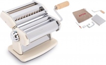 Imperia 4121 Macchina Pasta Manuale in Acciaio Larghezza 15 cm Crema Ipasta