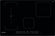 Indesit IB 21B77NE Piano Cottura Induzione 4 Fuochi Elettrico Incasso 77 cm Nero