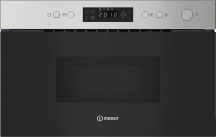 Indesit IMK12X Forno a Microonde da incasso Grill 22 Lt 750W 60 cm Nero e Inox IM K12 X