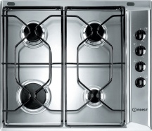 Indesit PAA642IXIWE1 Piano Cottura 4 Fuochi a Gas 58 cm in Acciaio Inox PAA 642 IXI WE1