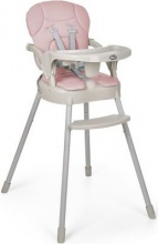 Innovaciones Ms 2064 Belly - Seggiolone Pappa 6M+ Evolutivo Sedia Rialzo sedia Rosa